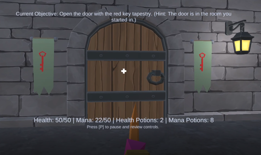 Keys and doors system in Wizard Rescue